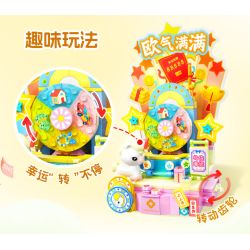 JIALE SPECIAL 54070 VÒNG QUAY NGỰA DỄ THƯƠNG QUẢ HỒNG VÀ NGON bộ đồ chơi xếp lắp ráp ghép mô hình Creator Sáng Tạo