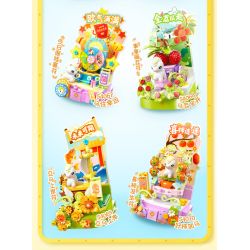 JIALE SPECIAL 54070 VÒNG QUAY NGỰA DỄ THƯƠNG QUẢ HỒNG VÀ NGON bộ đồ chơi xếp lắp ráp ghép mô hình Creator Sáng Tạo