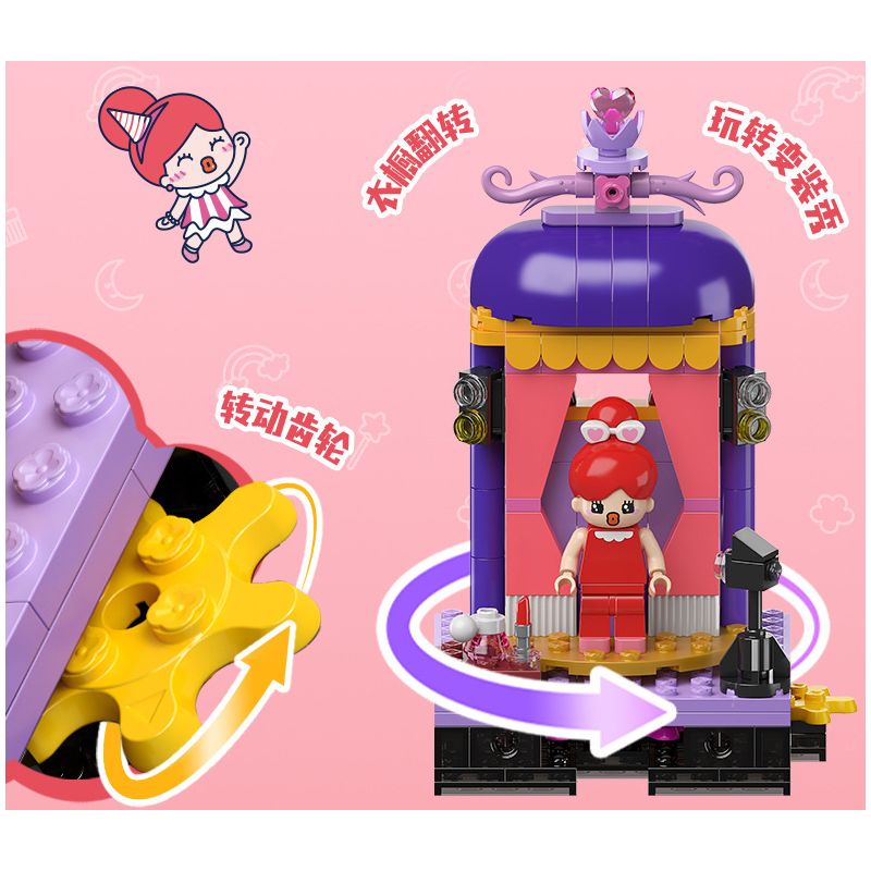 JIALE SPECIAL KB31020 31020 MANFUN FAMILY NGƯỜI TRỢ GIÚP DI ĐỘNG ANH EM KHÔNG GIAN TONY bộ đồ chơi xếp lắp ráp ghép mô hình Movie & Game Phim Và Trò Chơi