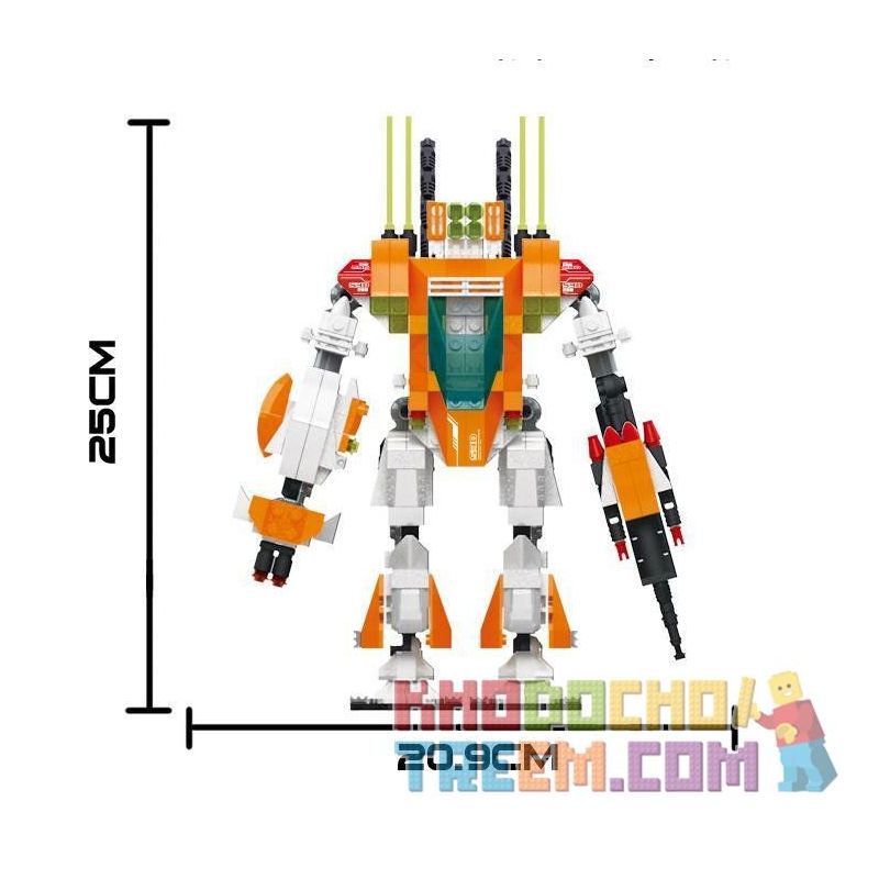 WANGE DR.LUCK 55171 non  NGƯỜI MÁY 1 ĐIỀU KHIỂN bộ đồ chơi xếp lắp ráp ghép mô hình Advanced Military Quân Đội Công Nghệ Cao 412 khối