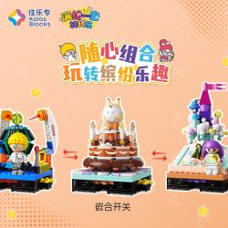 JIALE SPECIAL KB31023 31023 NIỀM VUI GIA ĐÌNH MANFEN TRÀ SỮA BÁNH LỚN LỄ HỘI CORKITINI bộ đồ chơi xếp lắp ráp ghép mô hình Movie & Game Phim Và Trò Chơi