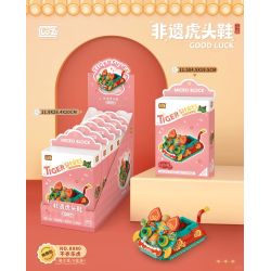 LOZ 8880 DI SẢN VĂN HÓA PHI VẬT THỂ GIÀY ĐẦU HỔ HẠNH PHÚC bộ đồ chơi xếp lắp ráp ghép mô hình Creator Sáng Tạo 400 khối