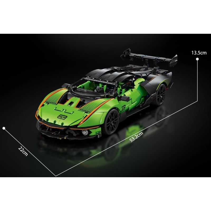 EIKEE Y10001 10001 XE THỂ THAO LAMBORGHINI ESSENZA SCV12 1:10 tỷ lệ 1:10 bộ đồ chơi xếp lắp ráp ghép mô hình Technic Kỹ Thuật Công Nghệ Cao Mô Hình Phương Tiện 1889 khối