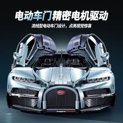 GULY 10648 BUGATTI TOURBILLON 1:8 tỷ lệ 1:8 bộ đồ chơi xếp lắp ráp ghép mô hình Technic Kỹ Thuật Công Nghệ Cao Mô Hình Phương Tiện 3719 khối