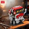 GISEGA G8908 8908 ĐỘNG CƠ FERRARI V8 bộ đồ chơi xếp lắp ráp ghép mô hình Technic FE V8 SUPERCAR ENGINE Kỹ Thuật Công Nghệ Cao Mô Hình Phương Tiện 538 khối