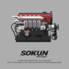 PIBO PB8861 8861 ĐỘNG CƠ MITSUBISHI 4G63T bộ đồ chơi xếp lắp ráp ghép mô hình Technic SOKUN 4G63 ENGINE Kỹ Thuật Công Nghệ Cao Mô Hình Phương Tiện