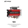PIBO PB8861 8861 ĐỘNG CƠ MITSUBISHI 4G63T bộ đồ chơi xếp lắp ráp ghép mô hình Technic SOKUN 4G63 ENGINE Kỹ Thuật Công Nghệ Cao Mô Hình Phương Tiện