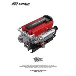 PIBO PB8861 8861 ĐỘNG CƠ MITSUBISHI 4G63T bộ đồ chơi xếp lắp ráp ghép mô hình Technic SOKUN 4G63 ENGINE Kỹ Thuật Công Nghệ Cao Mô Hình Phương Tiện