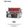 PIBO PB8861 8861 ĐỘNG CƠ MITSUBISHI 4G63T bộ đồ chơi xếp lắp ráp ghép mô hình Technic SOKUN 4G63 ENGINE Kỹ Thuật Công Nghệ Cao Mô Hình Phương Tiện