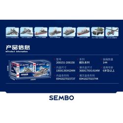 SEMBO 208151 208152 208153 208154 208155 208156 208157 208158 QUỐC GIA HÙNG MẠNH TÀU SÂN BAY 19 TRONG MỘT bộ đồ chơi xếp lắp ráp ghép mô hình Military Army Quân Sự Bộ Đội