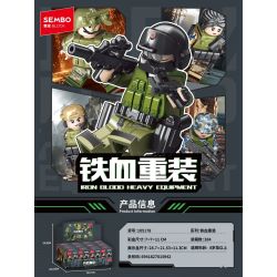 SEMBO 105178 IRON-BLOODED RELOADED MINIFIGURES GỒM 12 HỘP NHỎ bộ đồ chơi xếp lắp ráp ghép mô hình Military Army Quân Sự Bộ Đội