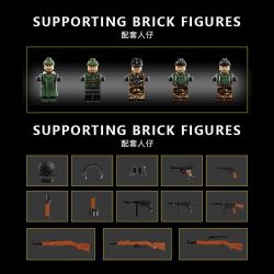 12GO 97023 PHÁO CHỐNG TĂNG HẠNG NẶNG FERDINAND ELEPHANT 1:28 tỷ lệ 1:28 bộ đồ chơi xếp lắp ráp ghép mô hình Military Army JAGDPANZER TIGER/P (ELEPHANT) Quân Sự Bộ Đội 1750 khối