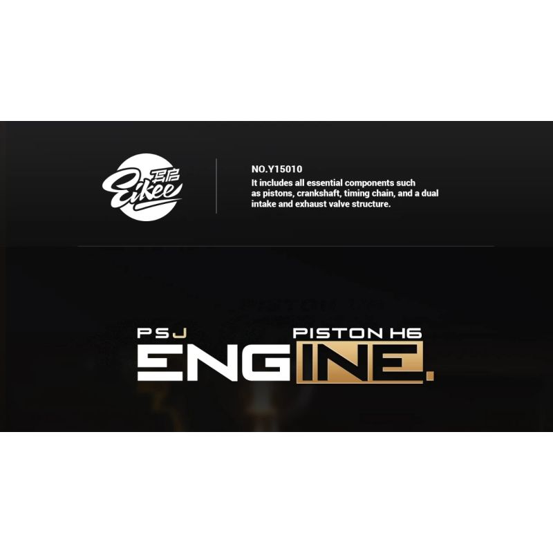 EIKEE Y15010 15010 H6 ĐỘNG CƠ HÚT KHÍ TỰ NHIÊN NẰM ĐỐI DIỆN bộ đồ chơi xếp lắp ráp ghép mô hình Technic PSJ PISTON H6 ENGINE Kỹ Thuật Công Nghệ Cao Mô Hình Phương Tiện 879 khối