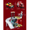 FORANGE FC3340 3340 TRẠM CỨU HỎA QUỸ ĐẠO bộ đồ chơi xếp lắp ráp ghép mô hình City Thành Phố 651 khối