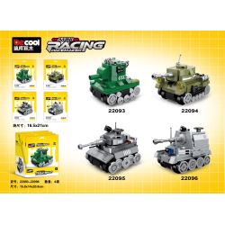 DECOOL BRICKCOOL 22093 22094 22095 22096 XE KÉO THÙNG MINI 4 LOẠI bộ đồ chơi xếp lắp ráp ghép mô hình Military Army Quân Sự Bộ Đội