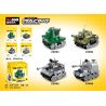 DECOOL BRICKCOOL 22093 22094 22095 22096 XE KÉO THÙNG MINI 4 LOẠI bộ đồ chơi xếp lắp ráp ghép mô hình Military Army Quân Sự Bộ Đội