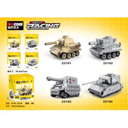 DECOOL BRICKCOOL 22102 22103 22104 22101 XE KÉO THÙNG MINI 4 LOẠI bộ đồ chơi xếp lắp ráp ghép mô hình Military Army Quân Sự Bộ Đội