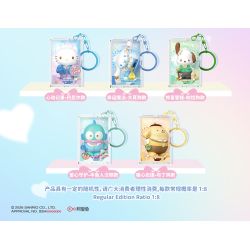 AREA-X AB0123 0123 GIA ĐÌNH SANRIO HỘP MÙ NGÔI SAO DỄ THƯƠNG bộ đồ chơi xếp lắp ráp ghép mô hình Gear SANRIC CHARACTERS Đồ Lắp Ghép