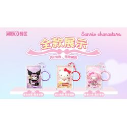 AREA-X AB0123 0123 GIA ĐÌNH SANRIO HỘP MÙ NGÔI SAO DỄ THƯƠNG bộ đồ chơi xếp lắp ráp ghép mô hình Gear SANRIC CHARACTERS Đồ Lắp Ghép