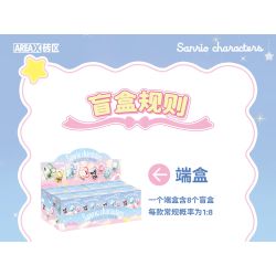 AREA-X AB0123 0123 GIA ĐÌNH SANRIO HỘP MÙ NGÔI SAO DỄ THƯƠNG bộ đồ chơi xếp lắp ráp ghép mô hình Gear SANRIC CHARACTERS Đồ Lắp Ghép
