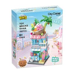 KEEPPLEY K28038 28038 CHẾ ĐỘ XEM PHỐ MÙA 8 QUÁN SINH TỐ DỪA bộ đồ chơi xếp lắp ráp ghép mô hình 362 khối