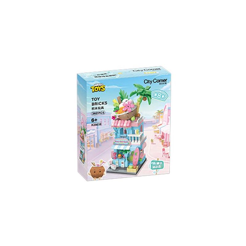KEEPPLEY K28038 28038 CHẾ ĐỘ XEM PHỐ MÙA 8 QUÁN SINH TỐ DỪA bộ đồ chơi xếp lắp ráp ghép mô hình 362 khối