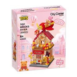 KEEPPLEY K28040 28040 KHUNG CẢNH ĐƯỜNG PHỐ SẮC MÀU MÙA 8 CỬA HÀNG ĐỒ CHƠI TRONG MƠ bộ đồ chơi xếp lắp ráp ghép mô hình 374 khối