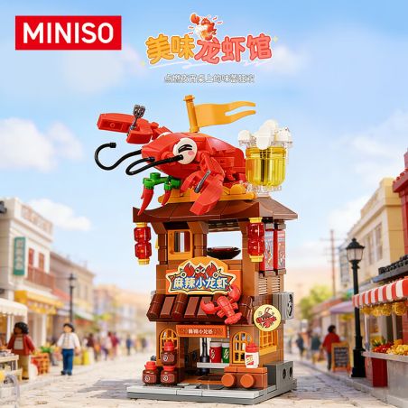 KEEPPLEY K28042 28042 PHỐ SẮC MÀU MÙA 8 NHÀ TÔM HÙM NGON bộ đồ chơi xếp lắp ráp ghép mô hình 347 khối