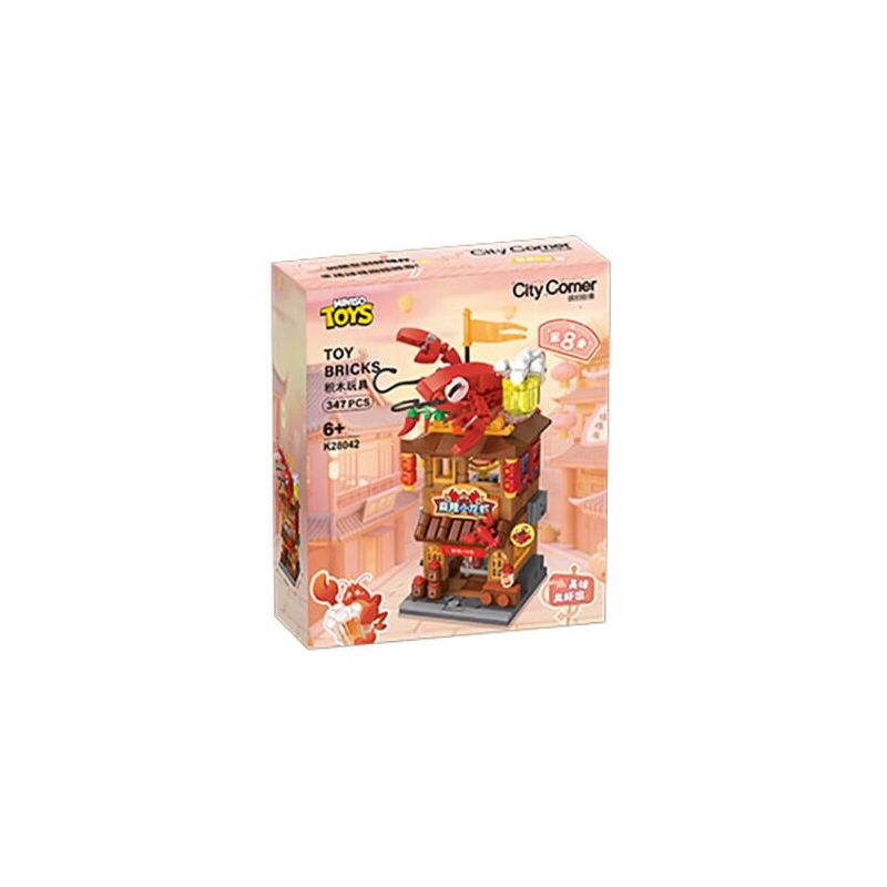 KEEPPLEY K28042 28042 PHỐ SẮC MÀU MÙA 8 NHÀ TÔM HÙM NGON bộ đồ chơi xếp lắp ráp ghép mô hình 347 khối