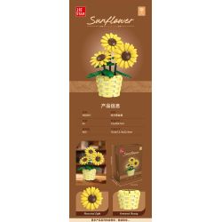 JIESTAR X88051 88051 CÂY CẢNH HƯỚNG DƯƠNG bộ đồ chơi xếp lắp ráp ghép mô hình Creator Sáng Tạo 465 khối