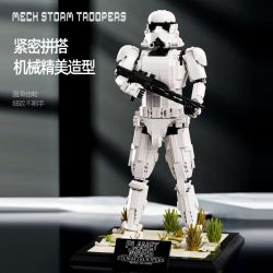 JIQI JQ1113 1113 MECHA STORMTROOPER LÍNH TRẮNG bộ đồ chơi xếp lắp ráp ghép mô hình Star Wars MECH STORMTROOPERS Chiến Tranh Giữa Các Vì Sao 1970 khối