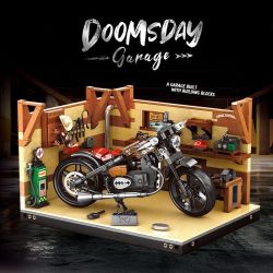 MINGDI LEIBAO K3180 3180 GARA MIỀN TÂY bộ đồ chơi xếp lắp ráp ghép mô hình Racers DOOMSDAY GARAGE Đua Tốc Độ