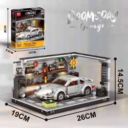 MINGDI LEIBAO K3182 3182 GARAGE CỔ ĐIỂN 964 bộ đồ chơi xếp lắp ráp ghép mô hình Racers DOOMSDAY GARAGE Đua Tốc Độ