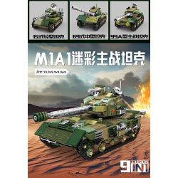 Kazi KY8310 8310 XE TĂNG CHIẾN ĐẤU CHỦ LỰC TRÊN BỘ 9 TRONG 1 bộ đồ chơi xếp lắp ráp ghép mô hình Military Army Quân Sự Bộ Đội