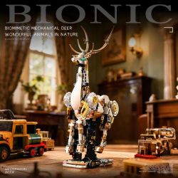 JIQI JQ1143 1143 HƯƠU CƠ KHÍ bộ đồ chơi xếp lắp ráp ghép mô hình 918 khối