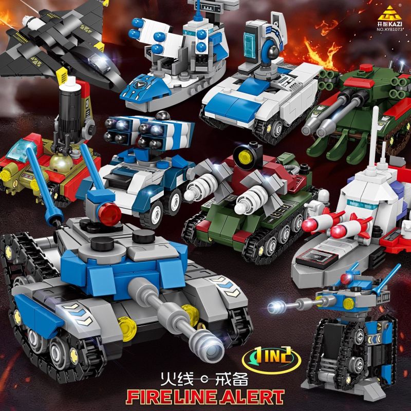 Kazi KY81073 81073 MÔ HÌNH BÁO CHÁY 9 bộ đồ chơi xếp lắp ráp ghép mô hình Movie & Game Phim Và Trò Chơi 1392 khối