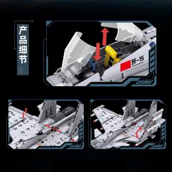 GOQI GQ-3068 3068 GQ3068 MÁY BAY CHIẾN ĐẤU J-15 bộ đồ chơi xếp lắp ráp ghép mô hình Military Army Quân Sự Bộ Đội 1237 khối