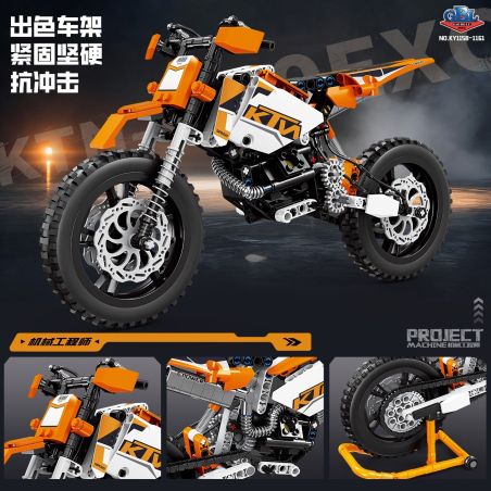 GBL KY1159 1159 XE MÁY KTN 450EXC bộ đồ chơi xếp lắp ráp ghép mô hình Technic Kỹ Thuật Công Nghệ Cao Mô Hình Phương Tiện 318 khối