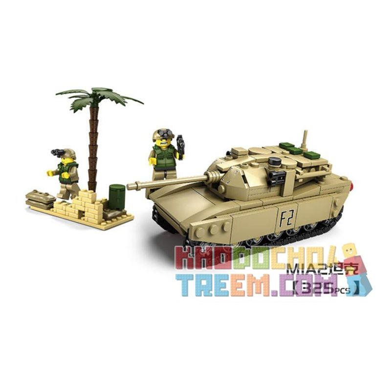 Kazi KY84042 84042 KY84043 84043 KY84044 84044 KY84045 84045 Xếp hình kiểu  MILITARY ARMY 4 In 1 Mammoth Tank Xe Tăng 4 Trong 1 gồm 4 hộp nhỏ 1242 khối