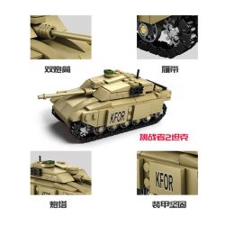 Kazi KY84042 84042 KY84043 84043 KY84044 84044 KY84045 84045 Xếp hình kiểu  MILITARY ARMY 4 In 1 Mammoth Tank Xe Tăng 4 Trong 1 gồm 4 hộp nhỏ 1242 khối