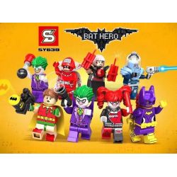 SY 639 NHÂN VẬT TRONG PHIM BATMAN TỔNG CỘNG CÓ 8 LOẠI bộ đồ chơi xếp lắp ráp ghép mô hình Super Heroes Siêu Nhân Anh Hùng