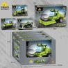 Kazi KY80472 80472 4 LOẠI XE CÔNG TRÌNH MÁY ỦI BỌC THÉP TRẢI NHỰA KÉO SAN LĂN NGANG bộ đồ chơi xếp lắp ráp ghép mô hình City Thành Phố 986 khối