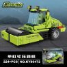 Kazi KY80472 80472 4 LOẠI XE CÔNG TRÌNH MÁY ỦI BỌC THÉP TRẢI NHỰA KÉO SAN LĂN NGANG bộ đồ chơi xếp lắp ráp ghép mô hình City Thành Phố 986 khối