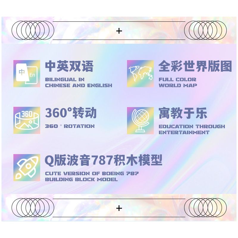 F5 10002 QUẢ CẦU KHOA HỌC VÀ GIÁO DỤC BLUE SKY NAVIGATION bộ đồ chơi xếp lắp ráp ghép mô hình City BLUE SKY NAVIGATION GLOBE Thành Phố