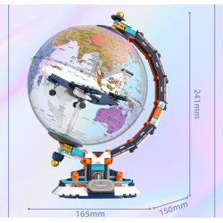 F5 10002 QUẢ CẦU KHOA HỌC VÀ GIÁO DỤC BLUE SKY NAVIGATION bộ đồ chơi xếp lắp ráp ghép mô hình City BLUE SKY NAVIGATION GLOBE Thành Phố