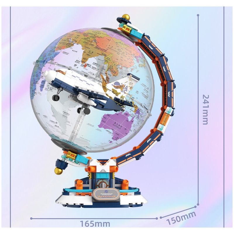 F5 10002 QUẢ CẦU KHOA HỌC VÀ GIÁO DỤC BLUE SKY NAVIGATION bộ đồ chơi xếp lắp ráp ghép mô hình City BLUE SKY NAVIGATION GLOBE Thành Phố