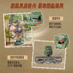 PANTASY 85044 BỘ SƯU TẬP RETRO QUẠT DAO ĐỘNG ĐỂ BÀN bộ đồ chơi xếp lắp ráp ghép mô hình Creator TABLE FAN Sáng Tạo 950 khối