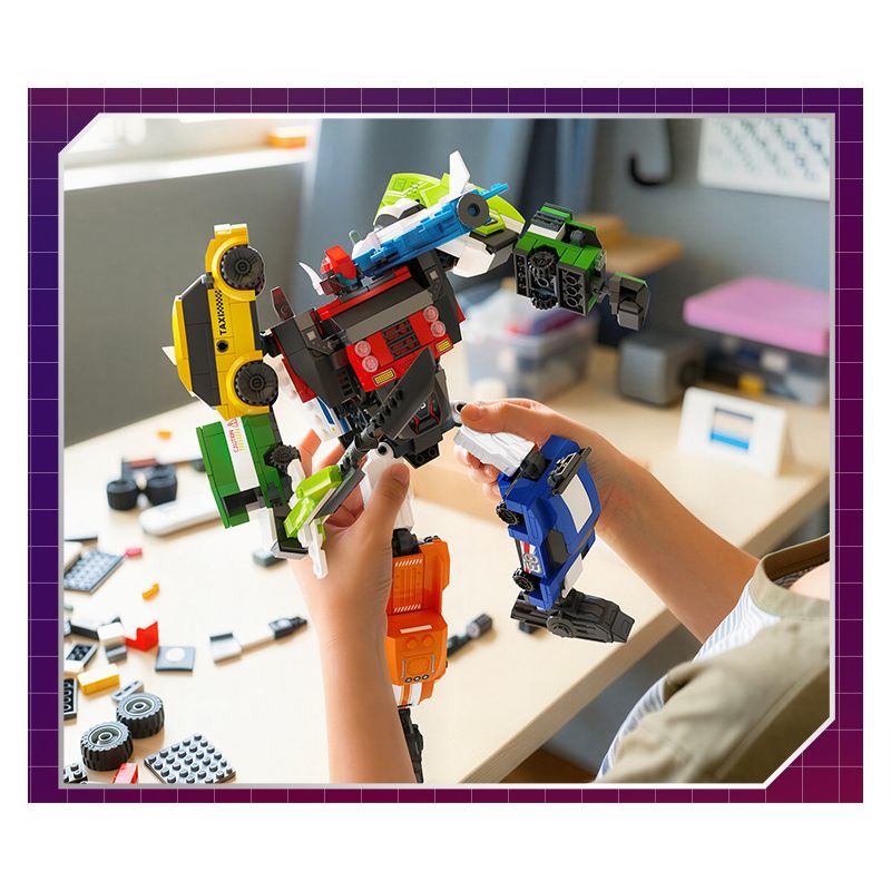 GUDI 40103 TEAM CHAOJI THÁNH BẢO TRỢ CỦA THÀNH PHỐ 8 TỔ HỢP XE THỂ THAO TAXI TÀU CAO TỐC MÁY KÉO BÁN TẢI ĐỊA HÌNH CHỞ HÀNG BAY NGẮM CẢNH TRỰC THĂNG bộ đồ chơi xếp lắp ráp ghép mô hình 575 khối