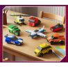GUDI 40103 TEAM CHAOJI THÁNH BẢO TRỢ CỦA THÀNH PHỐ 8 TỔ HỢP XE THỂ THAO TAXI TÀU CAO TỐC MÁY KÉO BÁN TẢI ĐỊA HÌNH CHỞ HÀNG BAY NGẮM CẢNH TRỰC THĂNG bộ đồ chơi xếp lắp ráp ghép mô hình 575 khối
