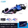 CADA DOUBLEE C64012 64012 ĐỘI ĐUA ALPINE F1 A525 1:8 bộ đồ chơi xếp lắp ráp ghép mô hình Technic BWT ALPINE FORMULA ONE TEAM A525 Kỹ Thuật Công Nghệ Cao Mô Hình Phương Tiện 2173 khối